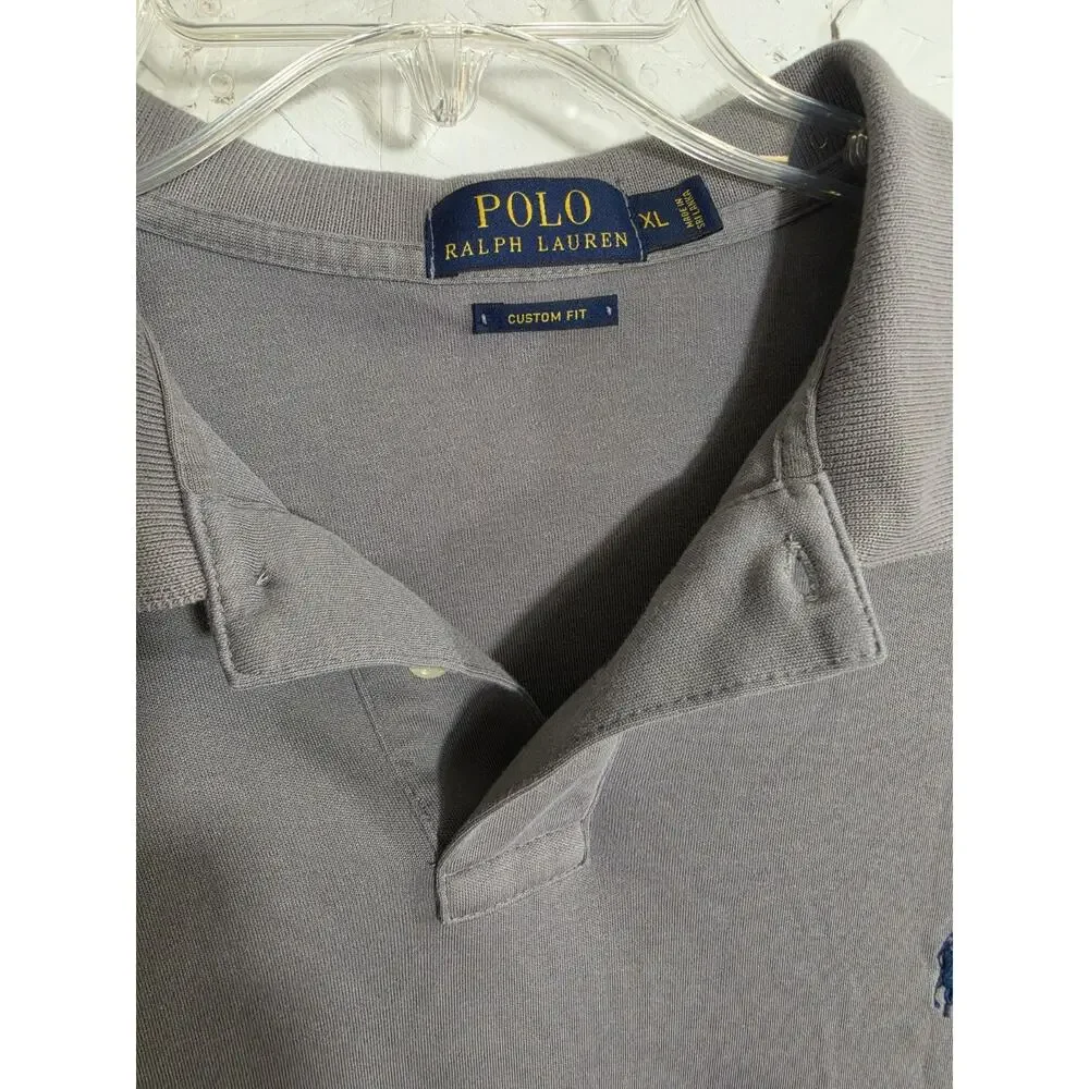 Ralph Lauren Polo Mens XL Gray Polo Golf Shirt